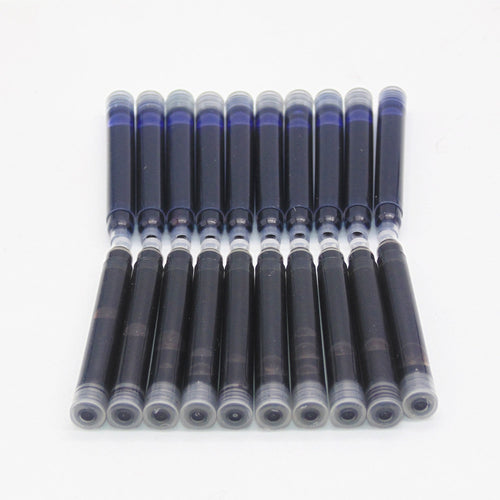 Disposable Blue and Black Fountain Pen Cartridge