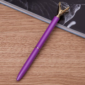 Metal case Crystal ballpoint pen