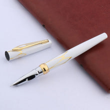 Load image into Gallery viewer, Golden red black  Fine  Nib Fountain Pen