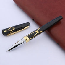 Load image into Gallery viewer, Golden red black  Fine  Nib Fountain Pen