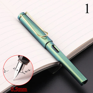 1Piece 0.38/0.5mm Fountain Pens For Kids